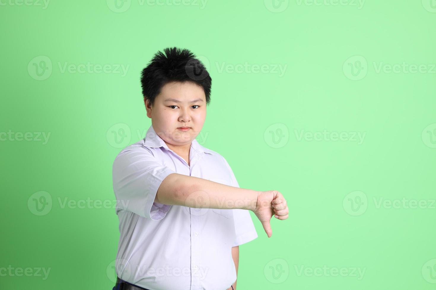 estudiante en uniforme foto
