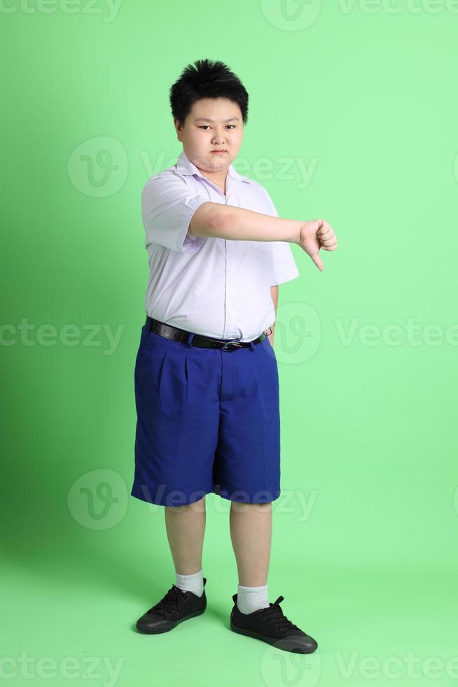 estudiante en uniforme foto