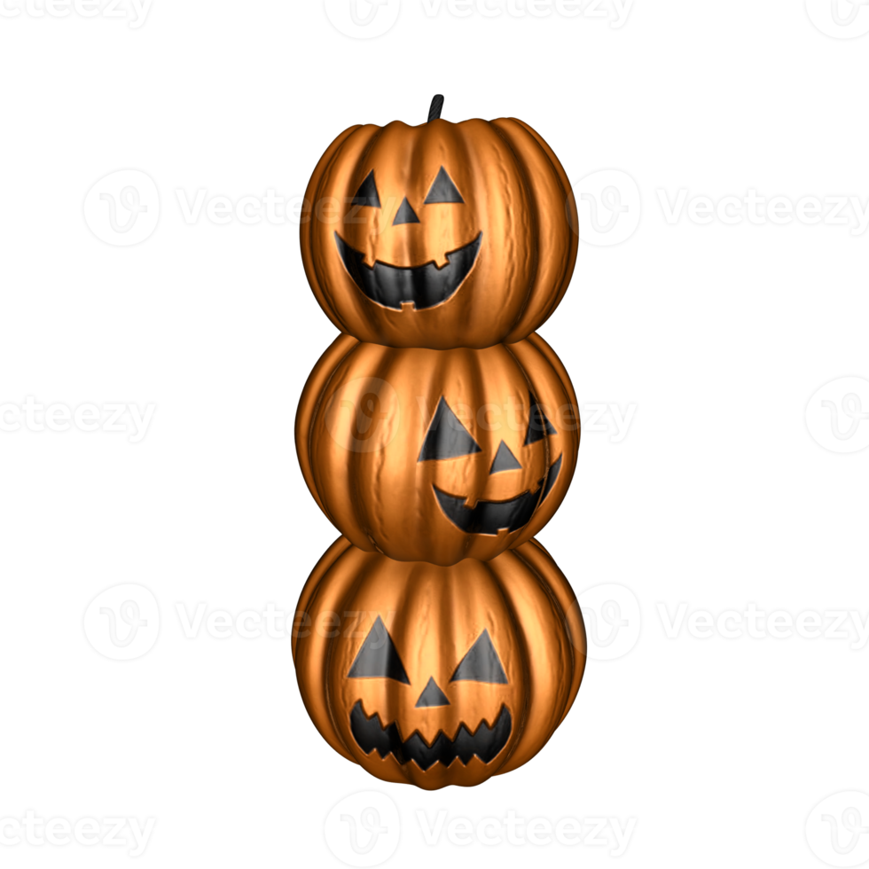 halloween 3d render illustrations png