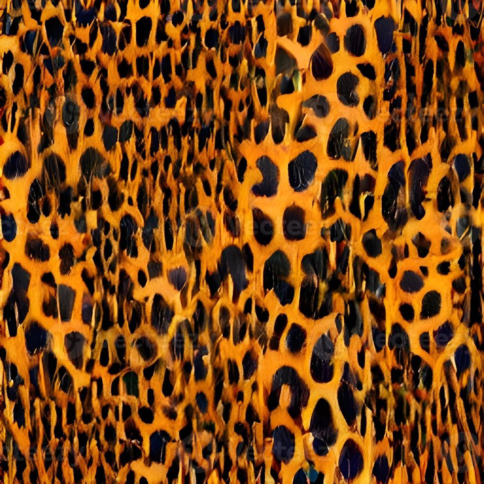 diseño de bufanda de seda redonda de leopardo, textil de moda. foto