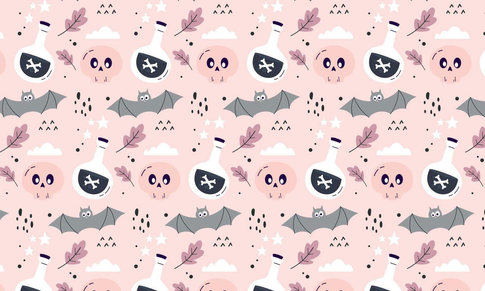 Hand Drawn Halloween Pattern vector