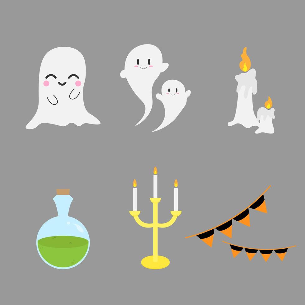 Halloween set 4 vector