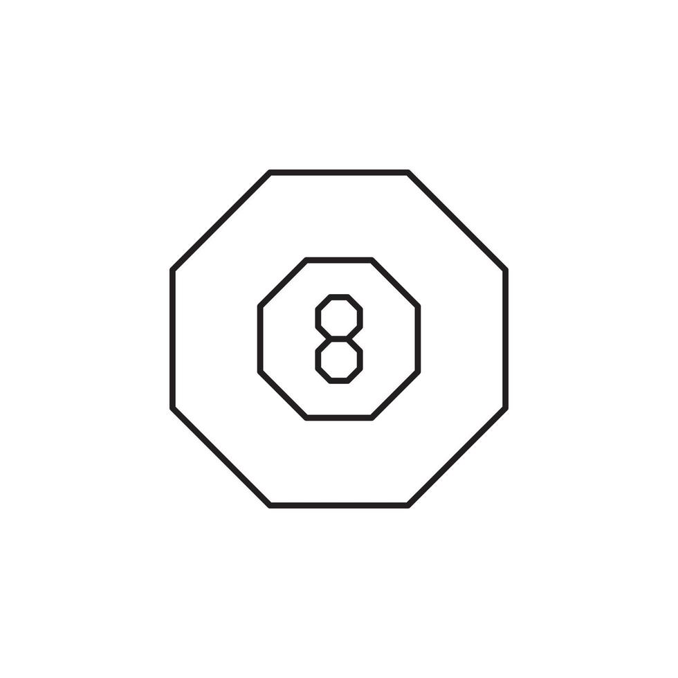 8 ball vector for website symbol icon presentation