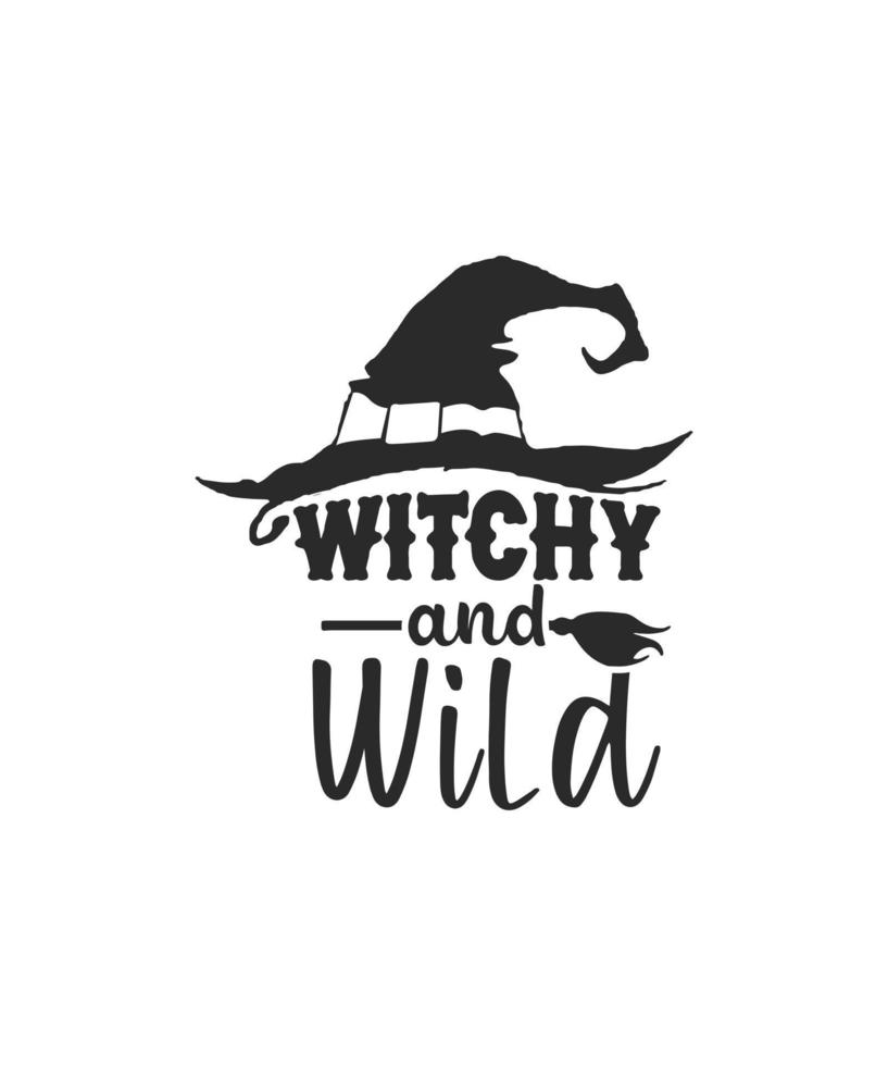 Witch please halloween concept design vector
