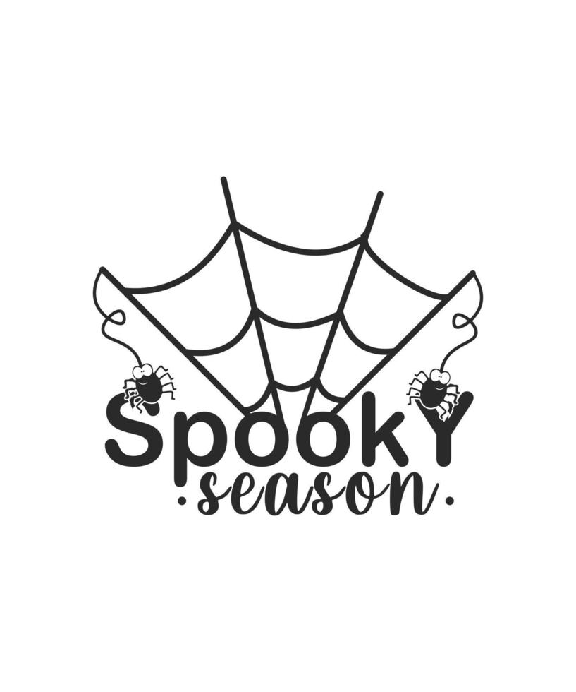 Spooky season halloween design vector