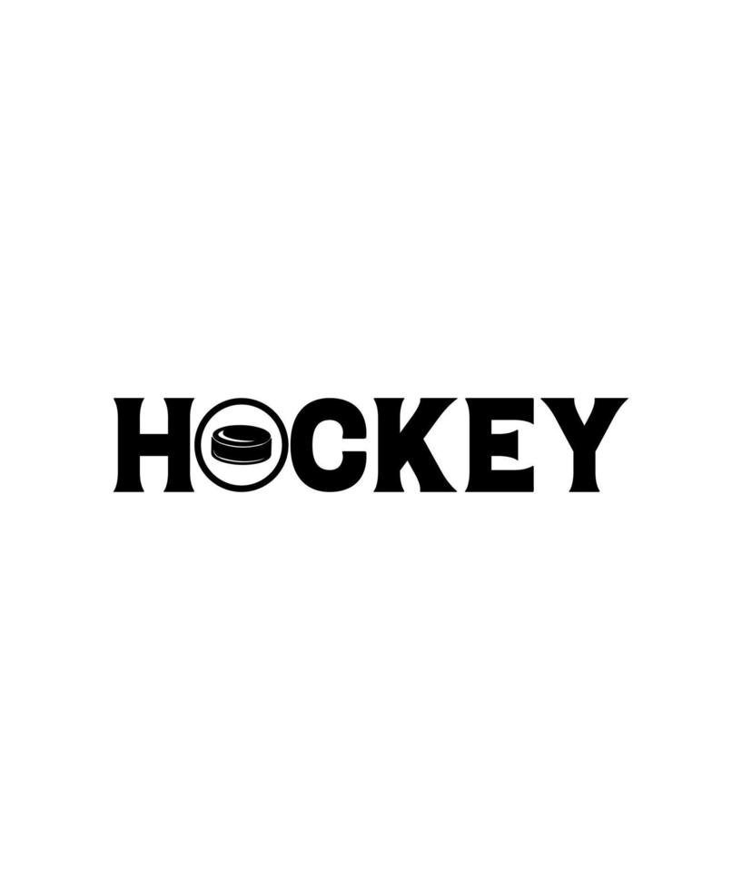 diseño de ilustración de citas de concepto de hockey vector