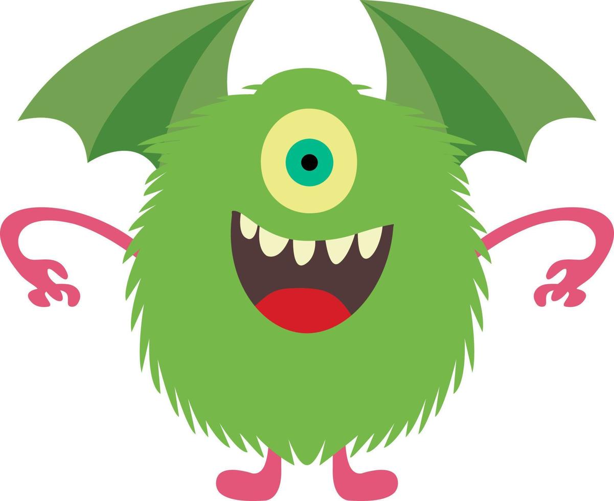 Eye Monster Cartoon Character vector