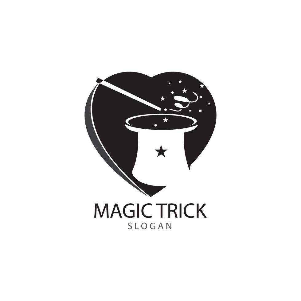 Illustration of magic hat with wand vector