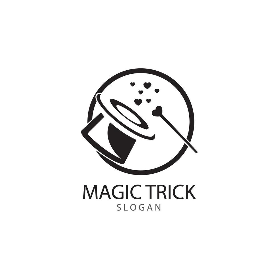 Illustration of magic hat with wand vector