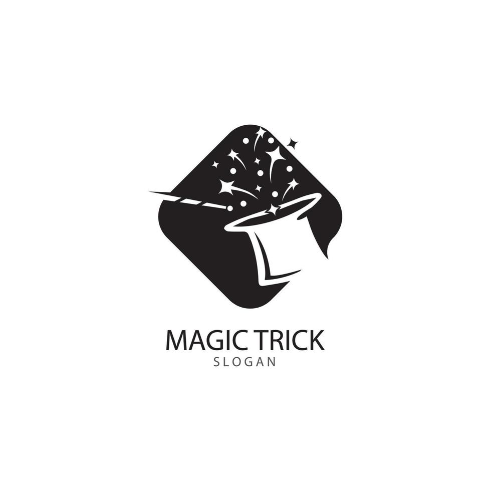 Illustration of magic hat with wand vector