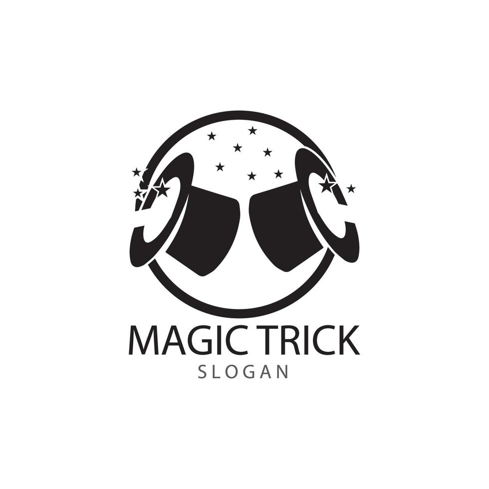 Illustration of magic hat with wand vector