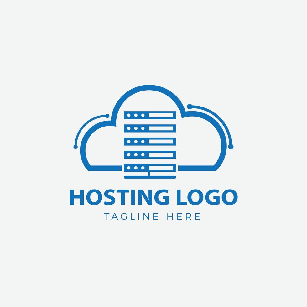Hosting Logo Design vector