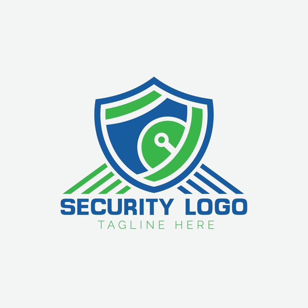 diseño de logotipo de seguridad vector