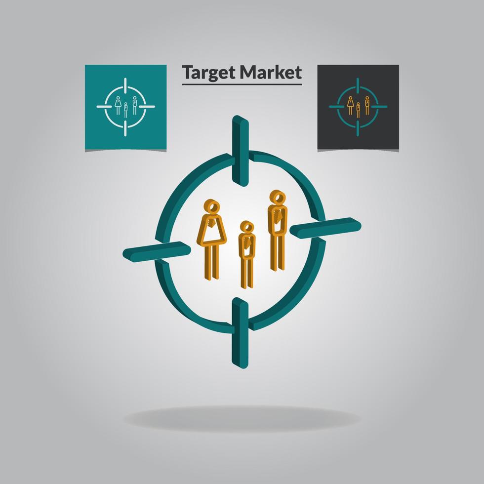 Target market icon design vector illustration