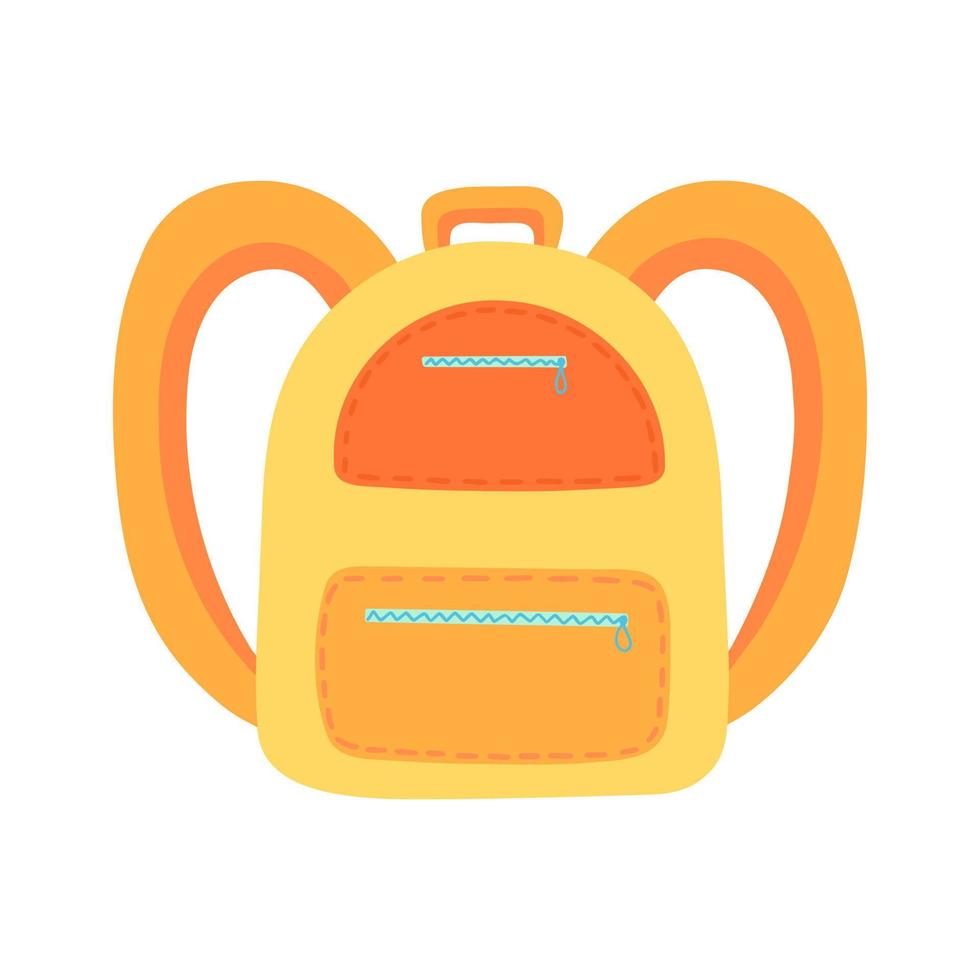 School bag. Illustration for printing, backgrounds, covers and packaging. Image can be used for greeting cards, posters, stickers and textile. Isolated on white background. vector