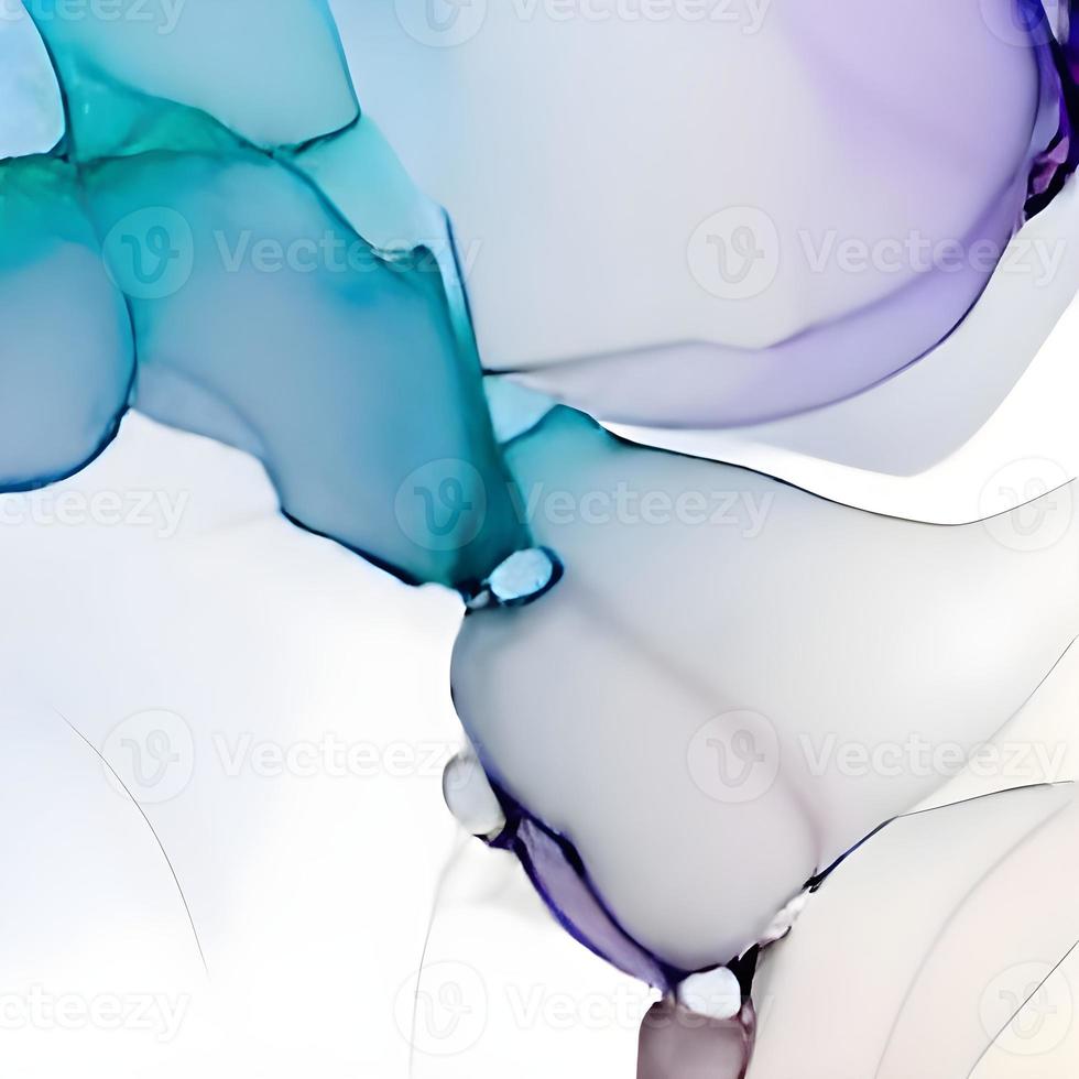 Luxury abstract fluid art painting background alcohol ink technique turquoise and gold photo