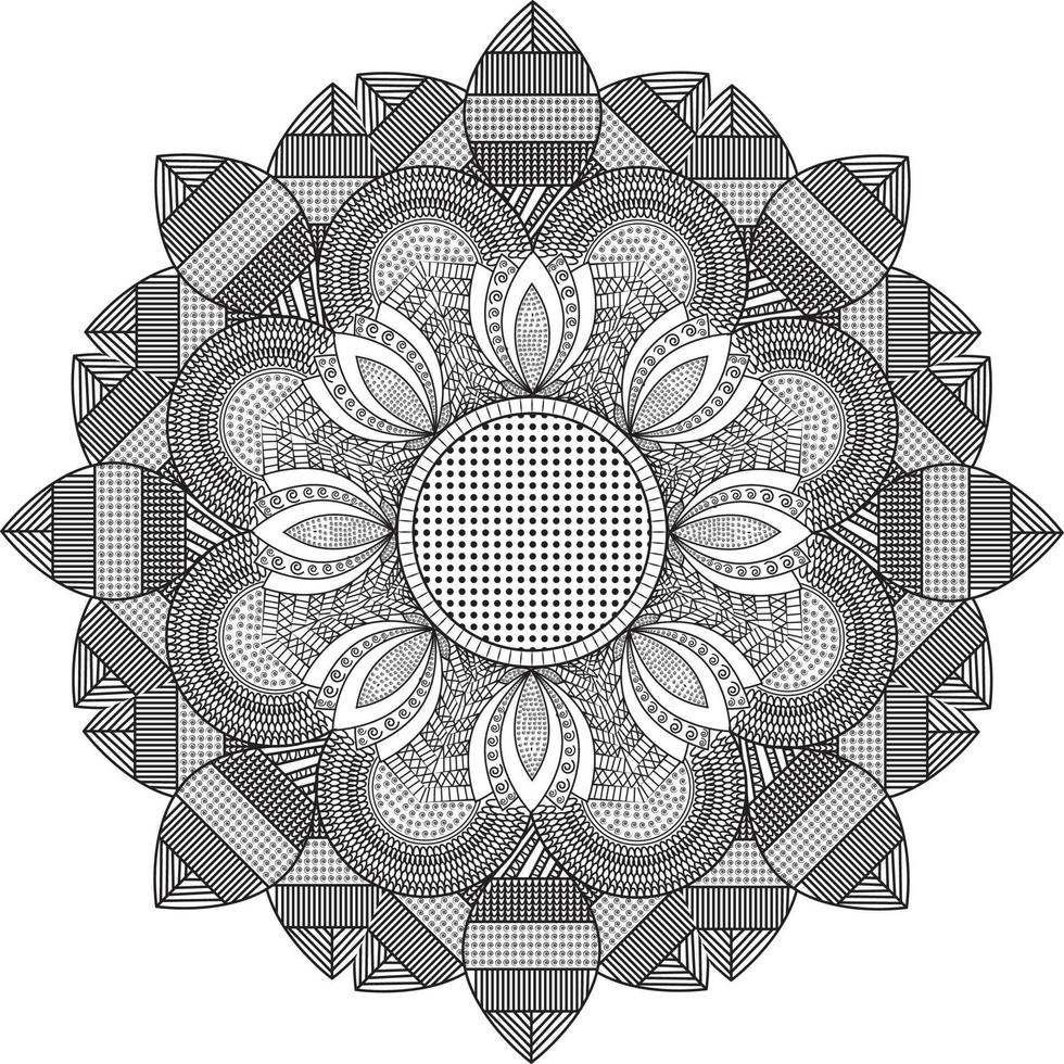 plantilla de diseño de mandala vector