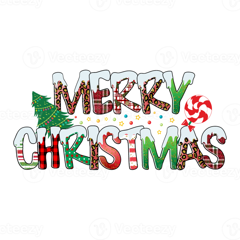 vrolijk Kerstmis sublimatie ontwerp, perfect Aan t overhemden, mokken, tekens, kaarten en veel meer png
