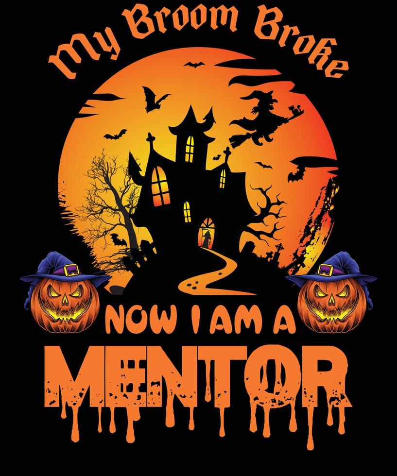MENTOR TSHIRT DESIGN FOR HALLOWEEN 11198850 Vector Art at Vecteezy