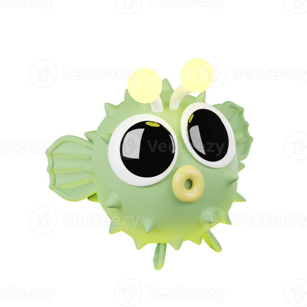 cute cartoon on png or transparent background for new products, promotions, advertisements, 3d images.
