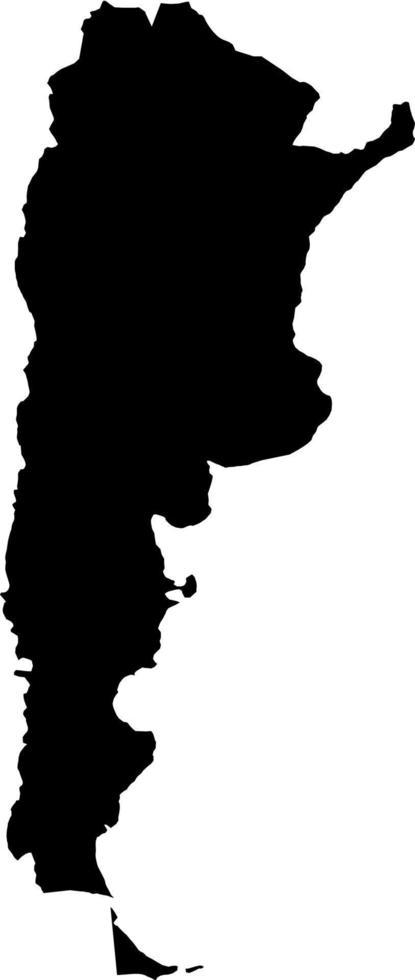 Argentina vector map.Hand drawn minimalism style.