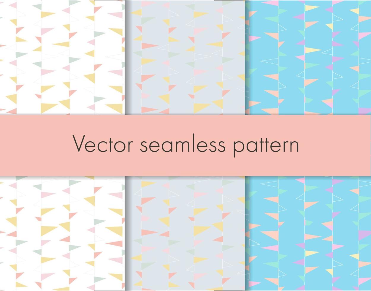 A pattern set with flags. A collection of festive vector seamless patterns