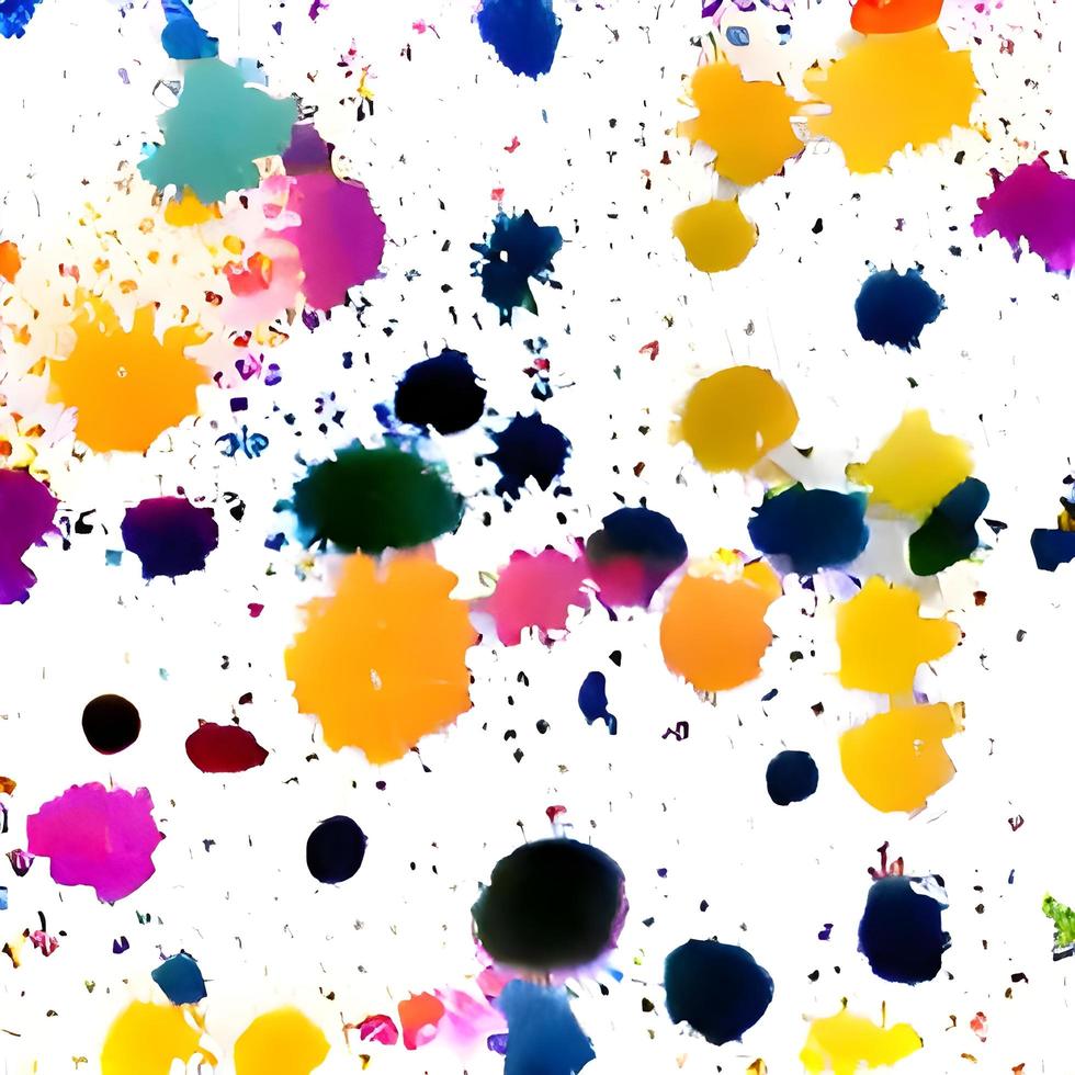 Paint splatter seamless pattern. Repeated abstract pattern. Background color splash. Grunge ink texture. Spray spatter blot. Repeating brush stroke wallpaper for design prints. photo