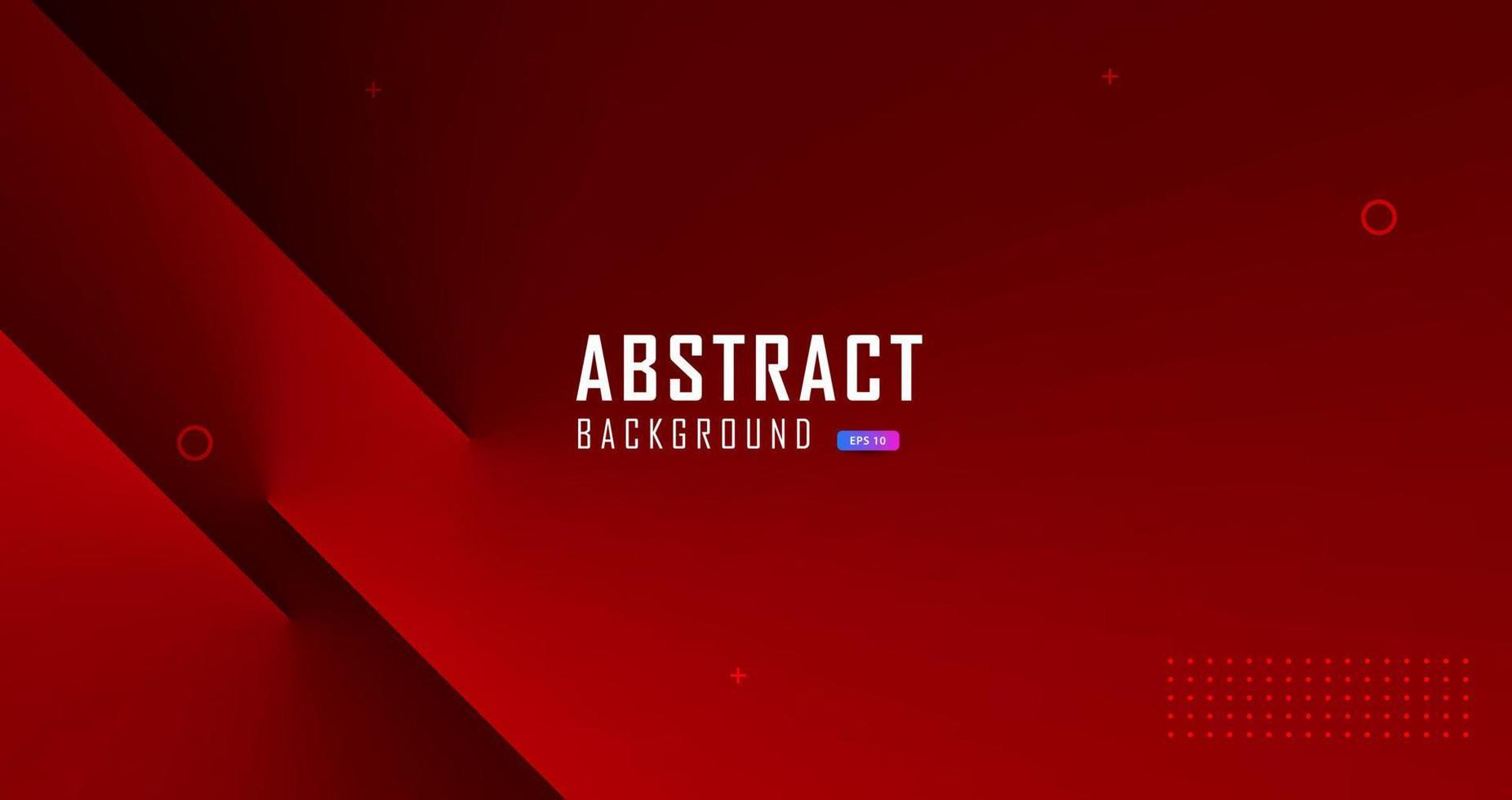 Abstract red background with scratch effect and minimal overlapping shapes, sports background concept, breaking news. vector