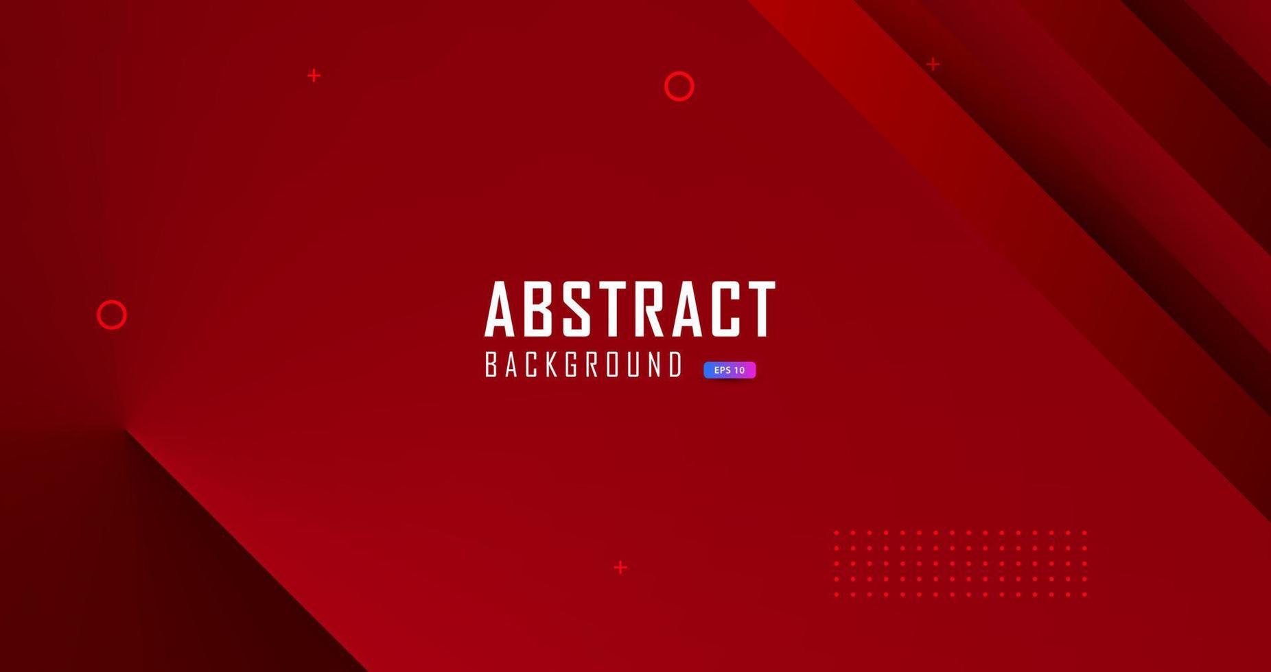 Abstract red background with scratch effect and minimal overlapping shapes, sports background concept, breaking news. vector