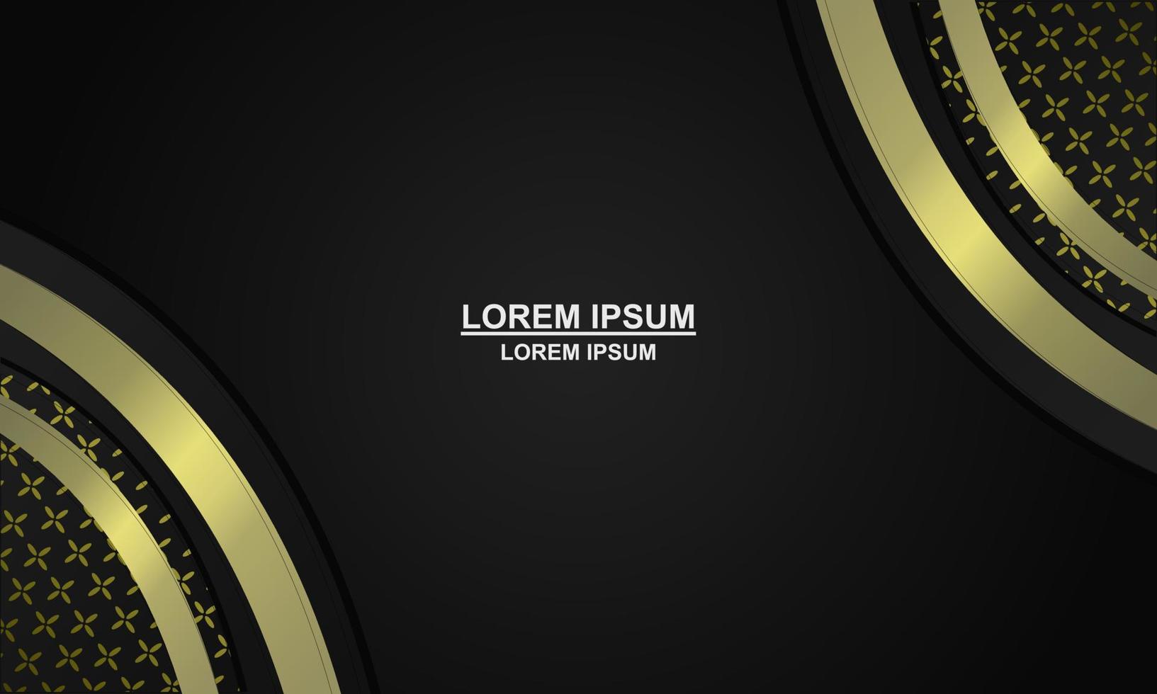 abstract background Luxury gold and black halftone certificate with badge template vector