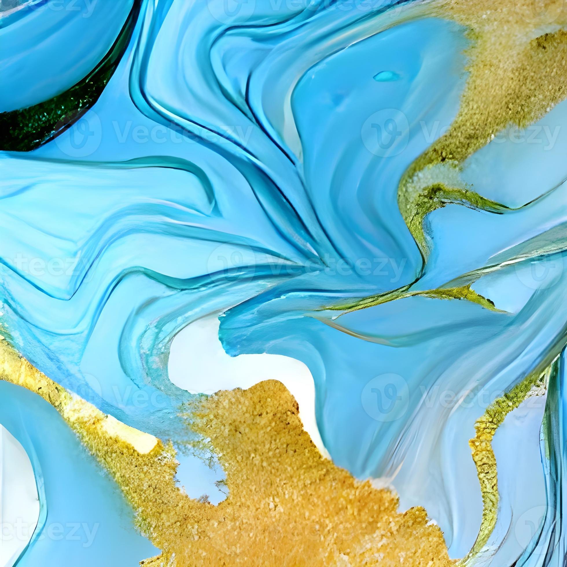 Decorative Artwork. Alcohol Ink Artwork. Smoke Shape. Contemporary