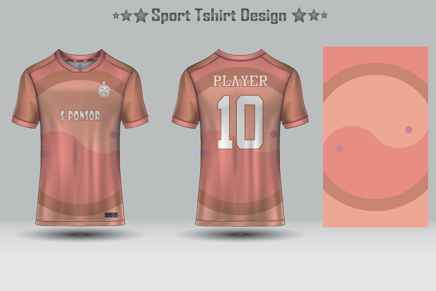 maqueta de camiseta de fútbol y maqueta de camiseta deportiva con patrón geométrico abstracto vector