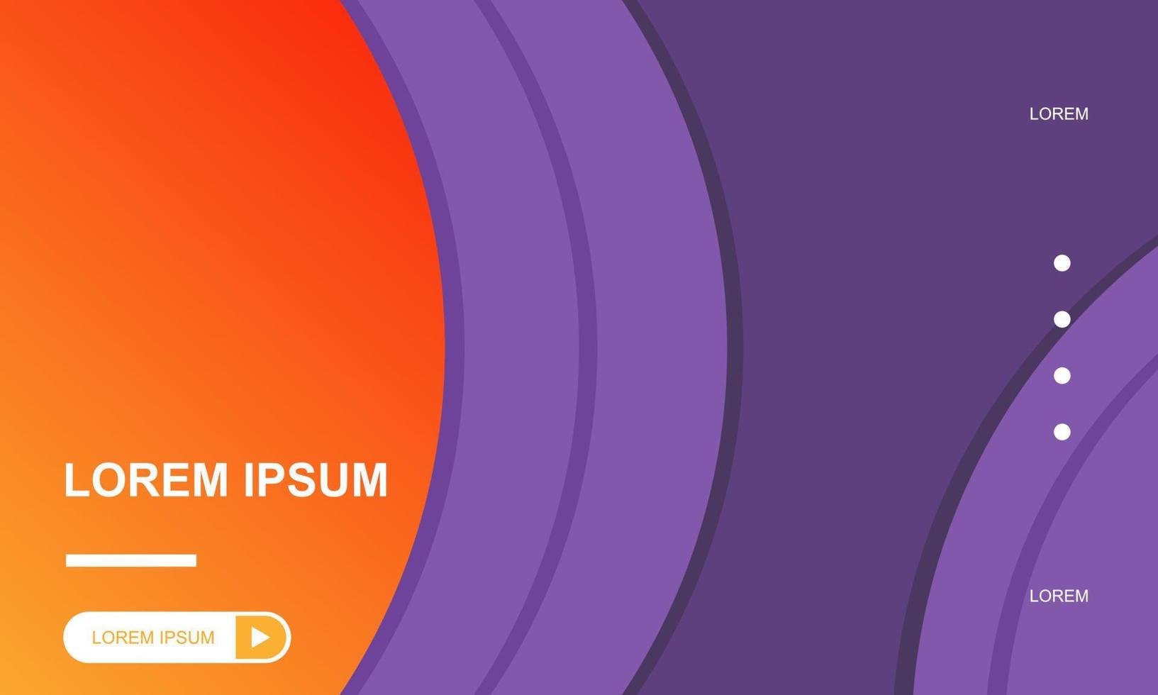 Orange purple gradient abstract background vector