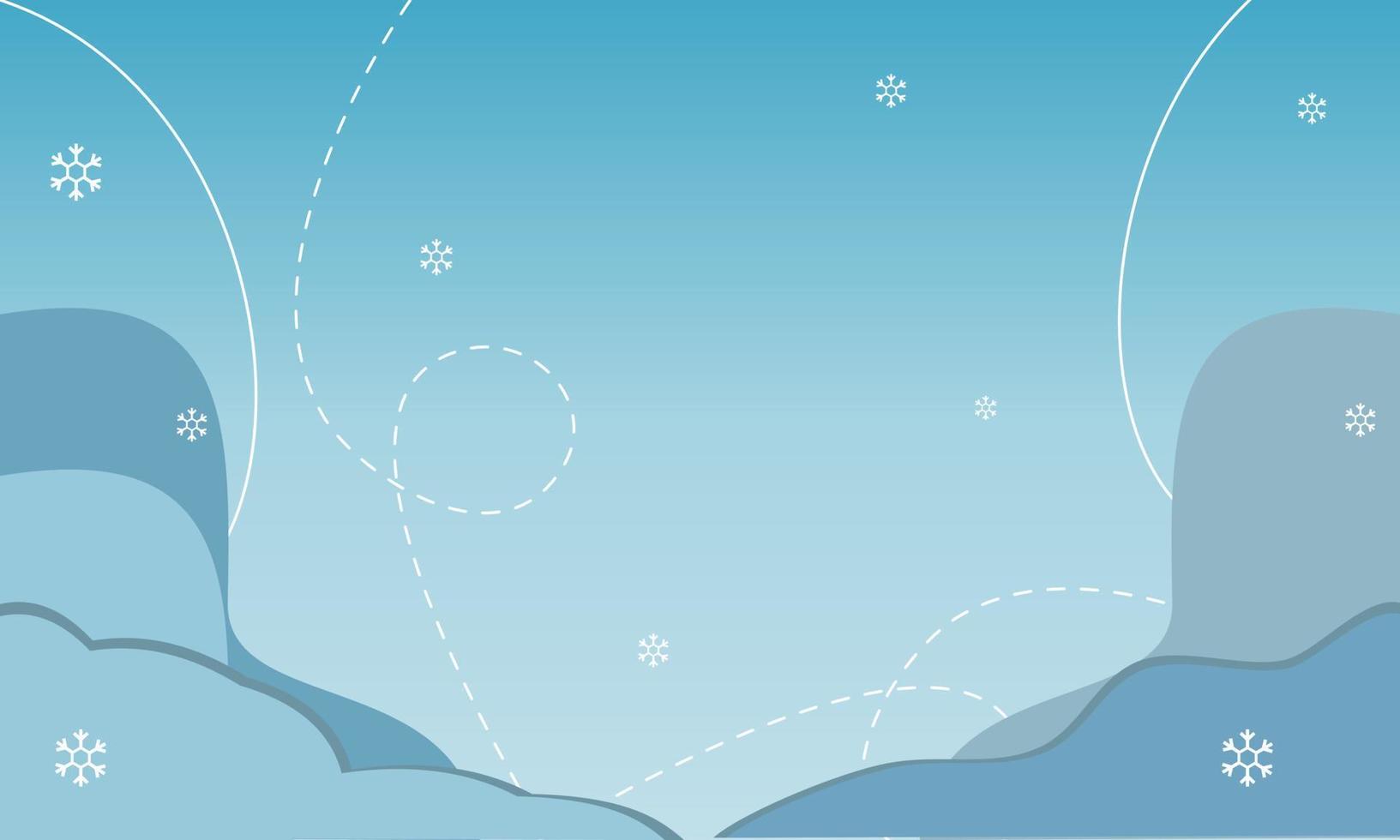 fondo de decoración de banner de decoración de invierno con nieve helada vector