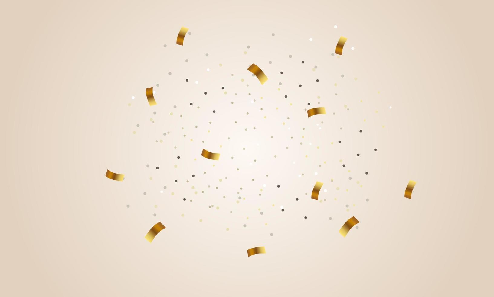 glitter and ribbon background white and golden holiday greeting card design vector