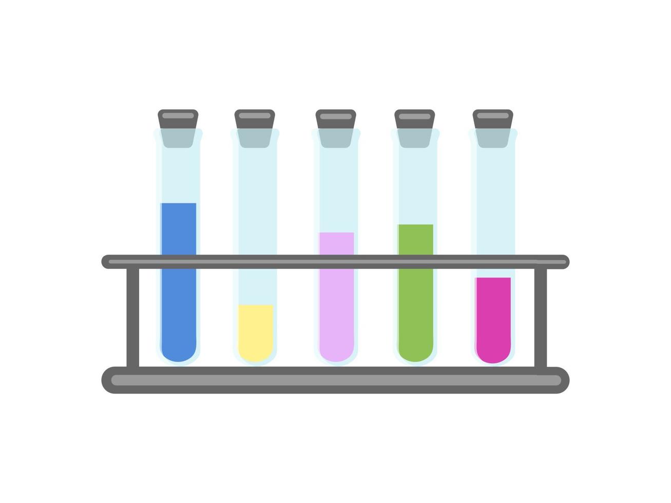 The icon of laboratory flasks. Vector illustration