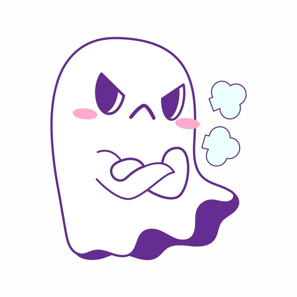 cute little ghost vector illustration set, ghost halloween set