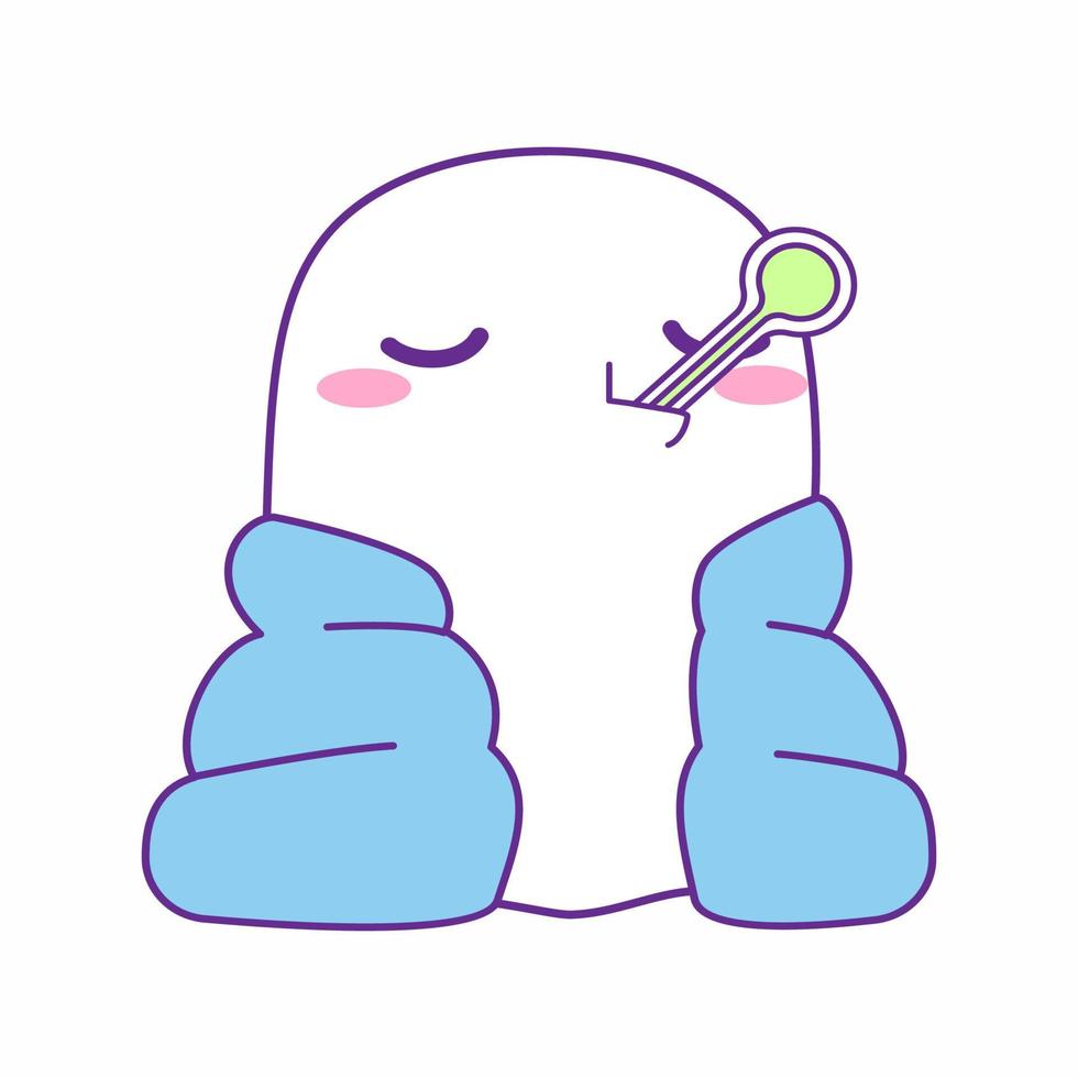 cute little ghost vector illustration set, ghost halloween set