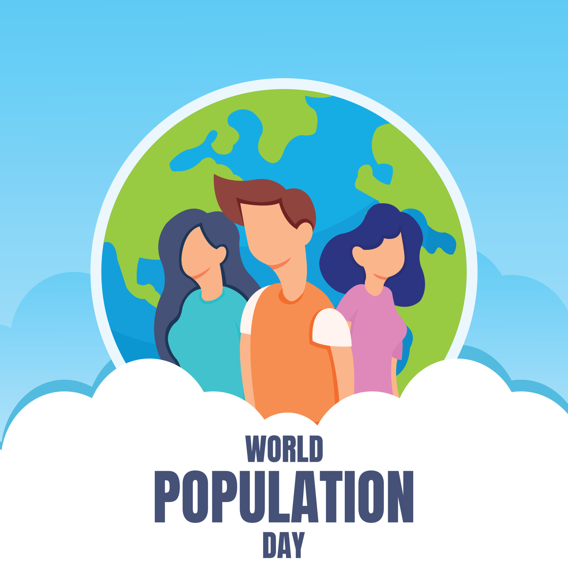 illustration vector graphic of one community consists of three people