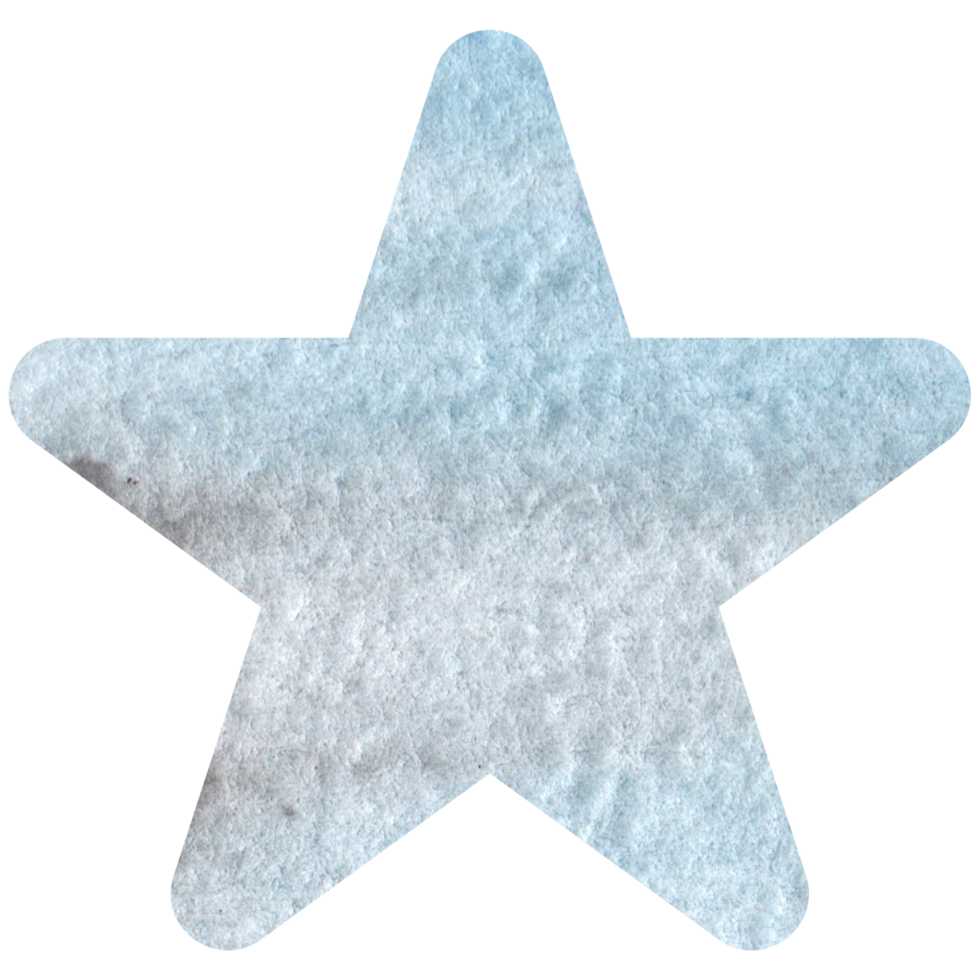 Blue watercolor star. Celestial element, space, sky png