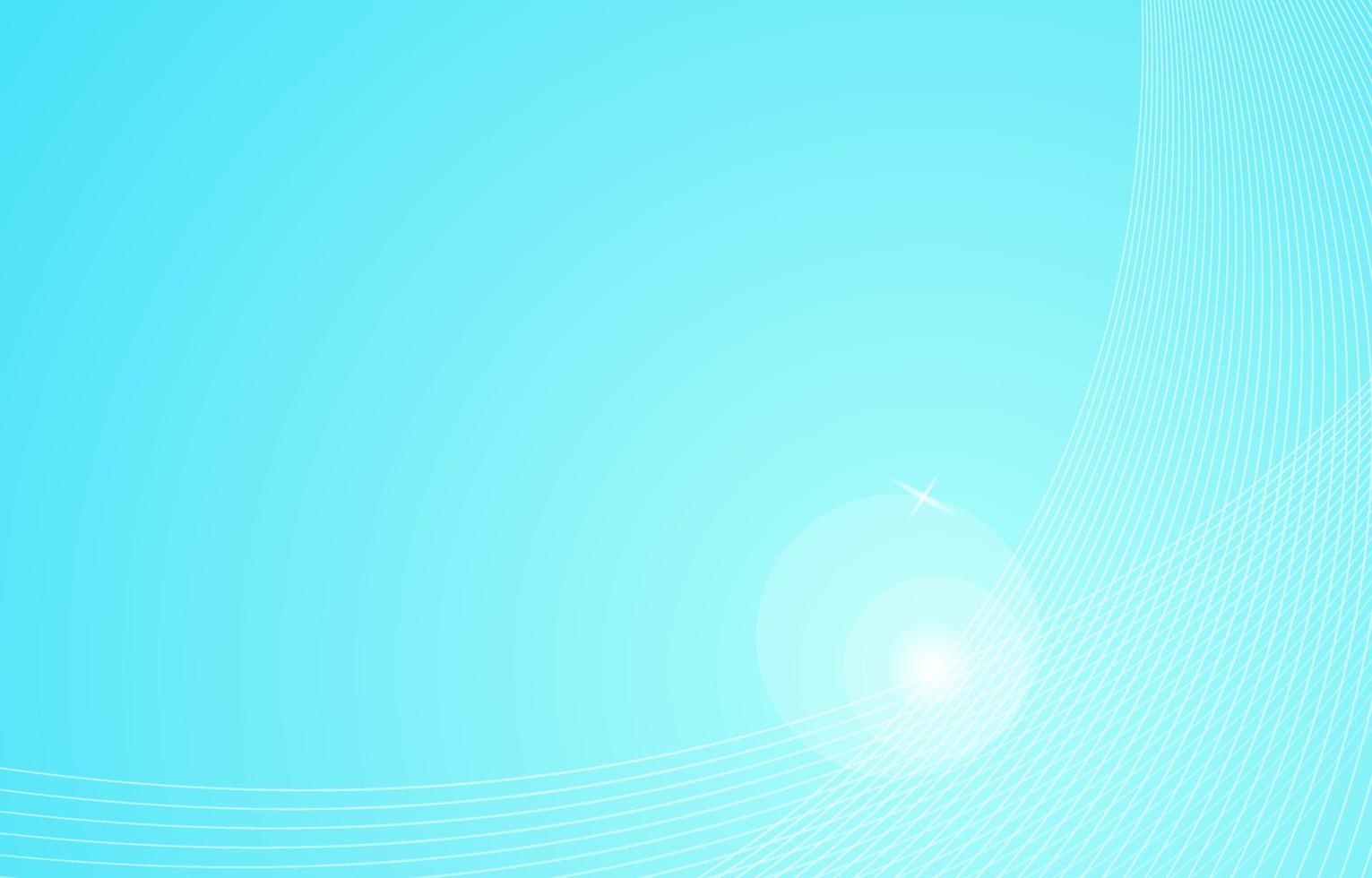 Abstract blue wave with white curved lines background for digital network presentation template design vector