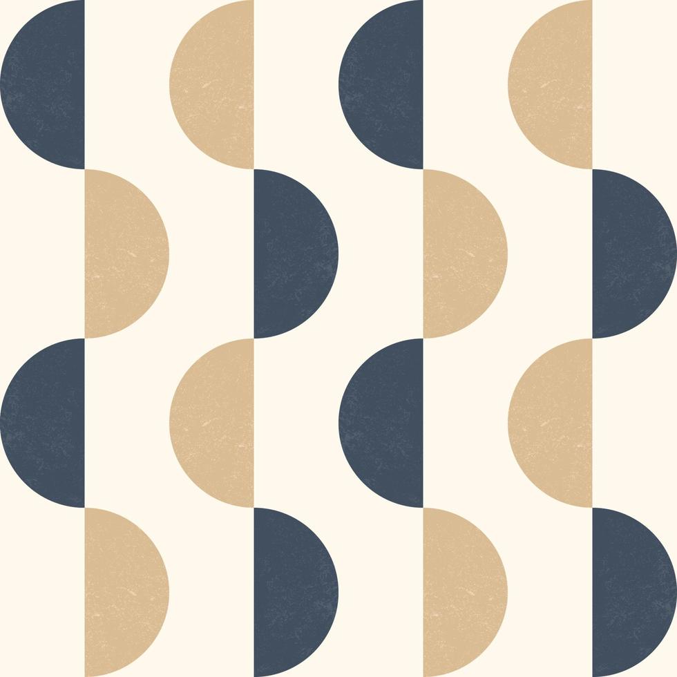 Minimal artistic geometric half circles pattern and texture background vector