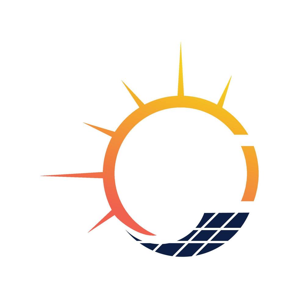 diseño de logotipo de línea abstracta de sol vector