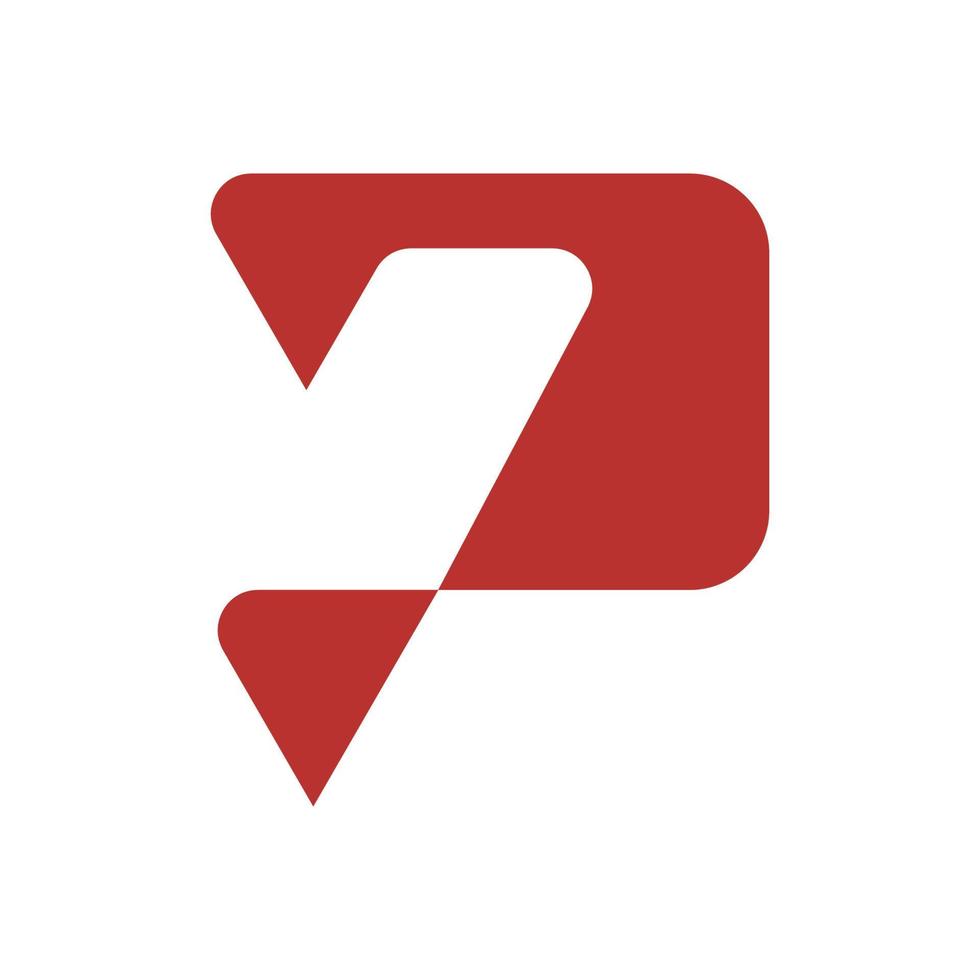 abstract line vector logo design
