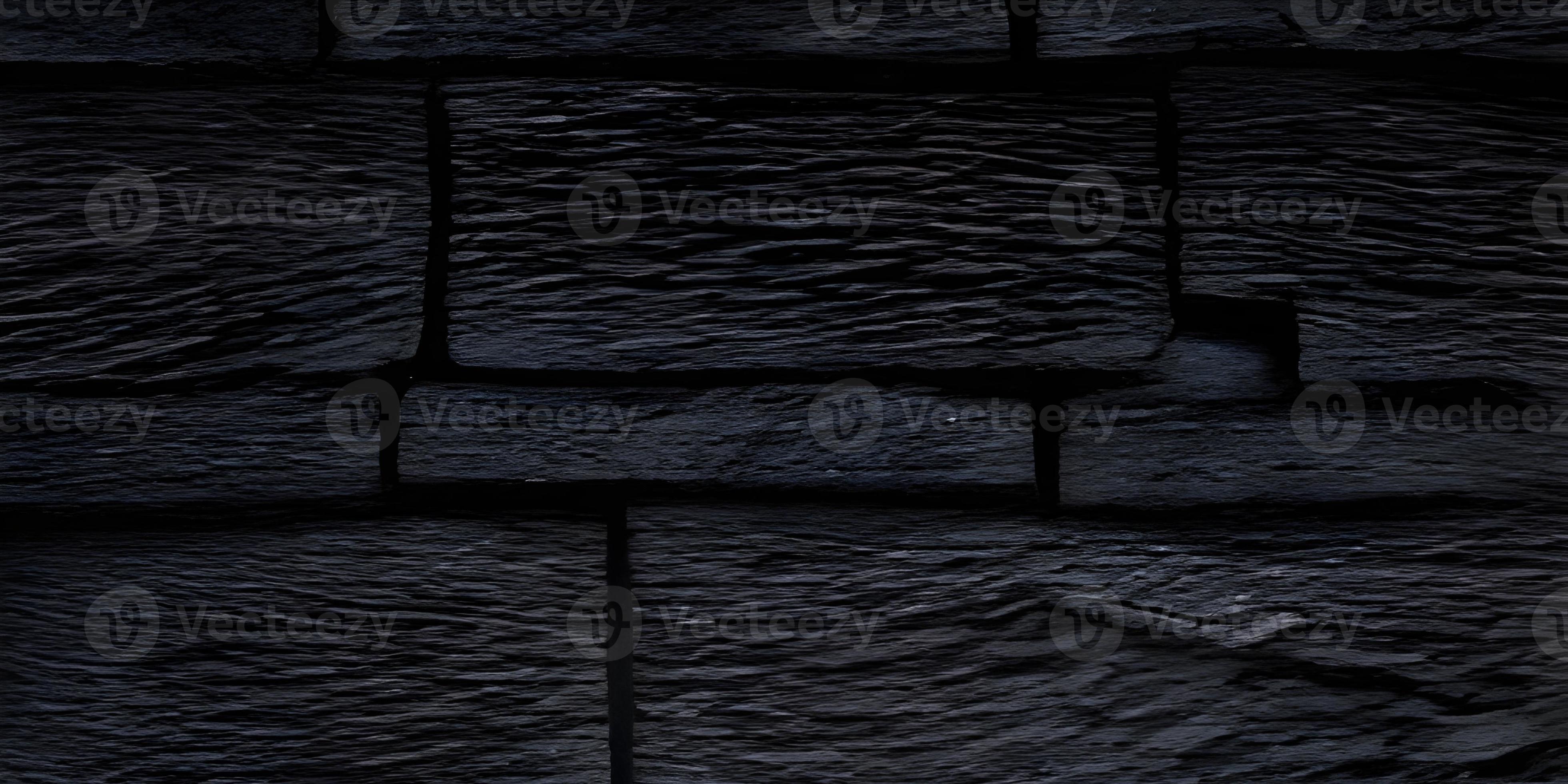 black stone background. Black brick stone texture background. Free