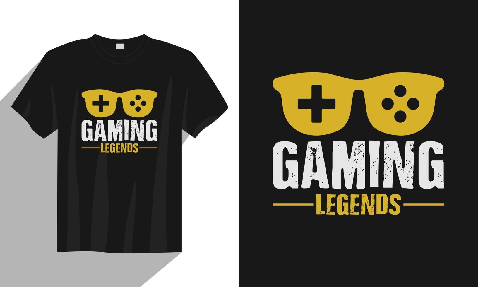 gaming legends t shirt design, Gaming gamer t shirt design, Vintage gaming t shirt design, Typography gaming t shirt design, Retro gaming gamer t shirt design vector