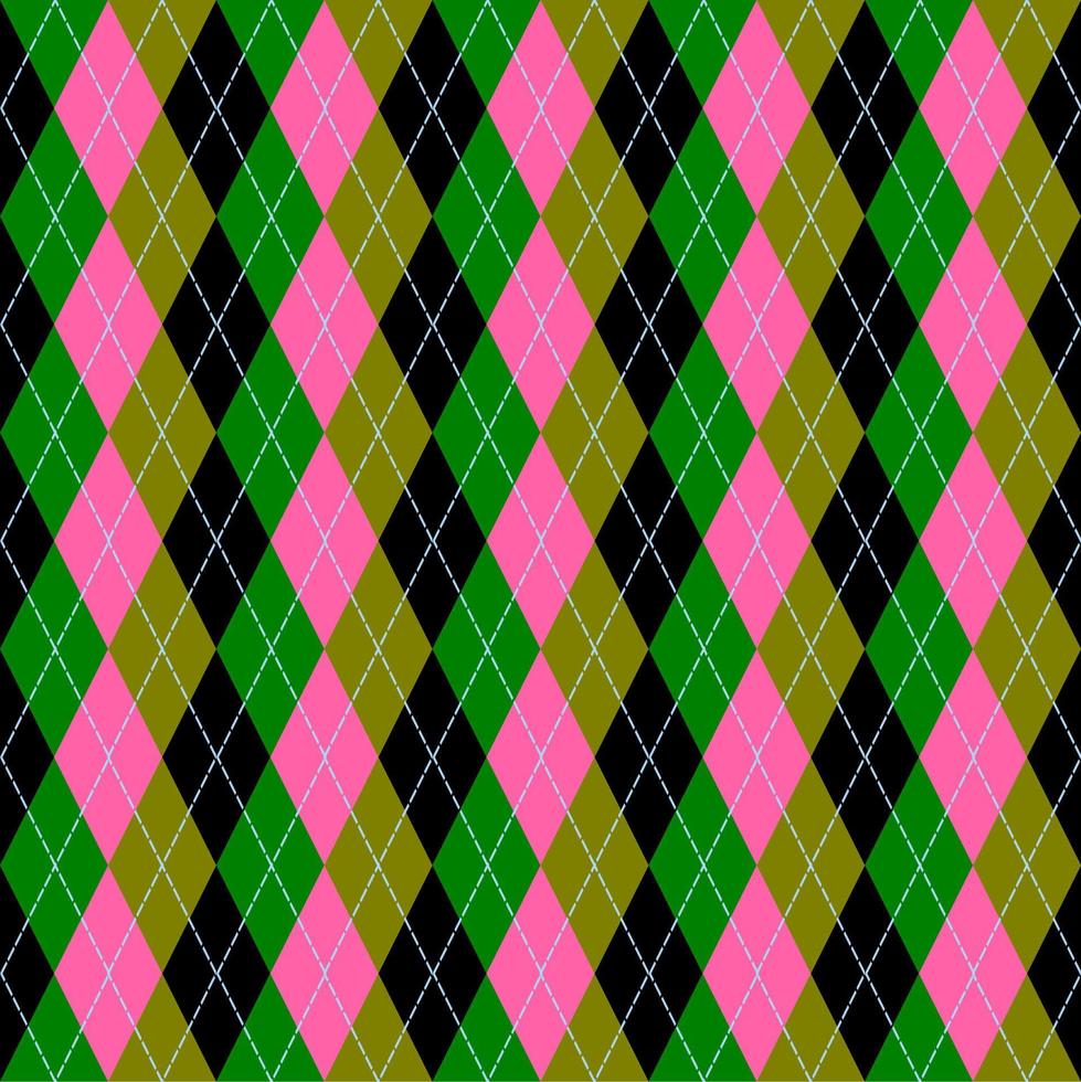 seamless geometric pattern with argyle Background vector