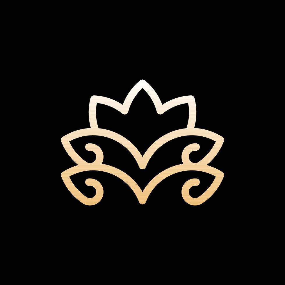 Lotus Spa Nature Modern Luxury Logo vector