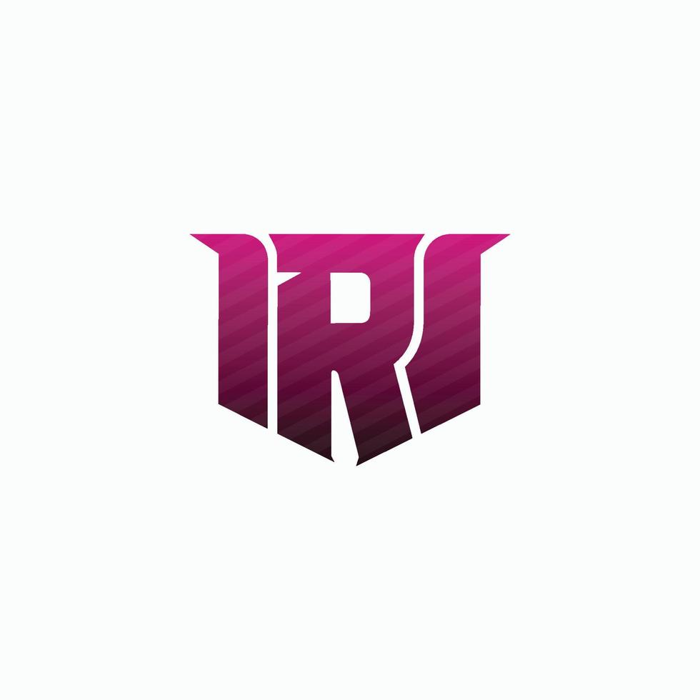 Letter R Esport Logo Design Template Inspiration. e-sport letter logo design concept template vector