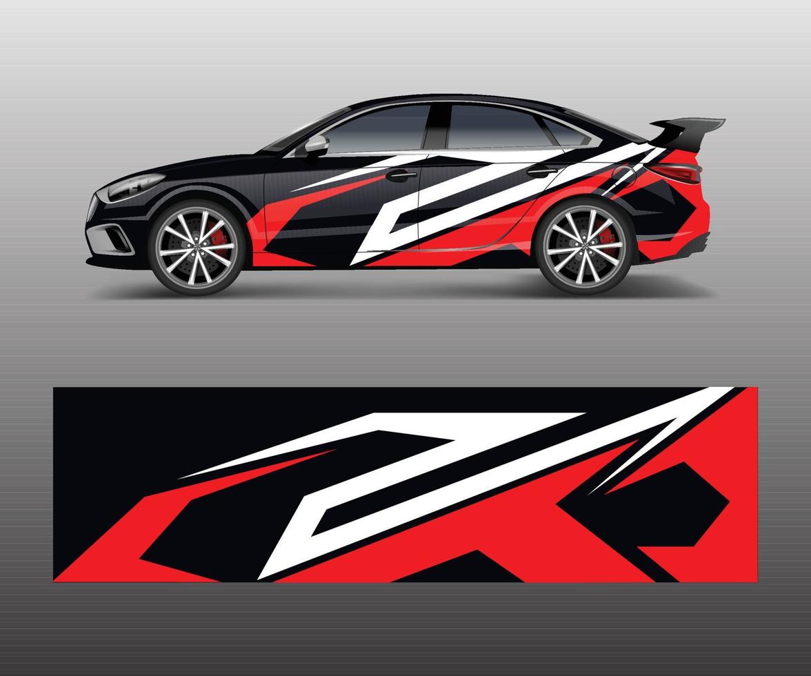 graphic abstract racing designs for vehicle Sticker vinyl wrap. Car